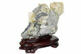 Sandwich Calcite Crystal Cluster with Pyrite - Inner Mongolia #181717-2